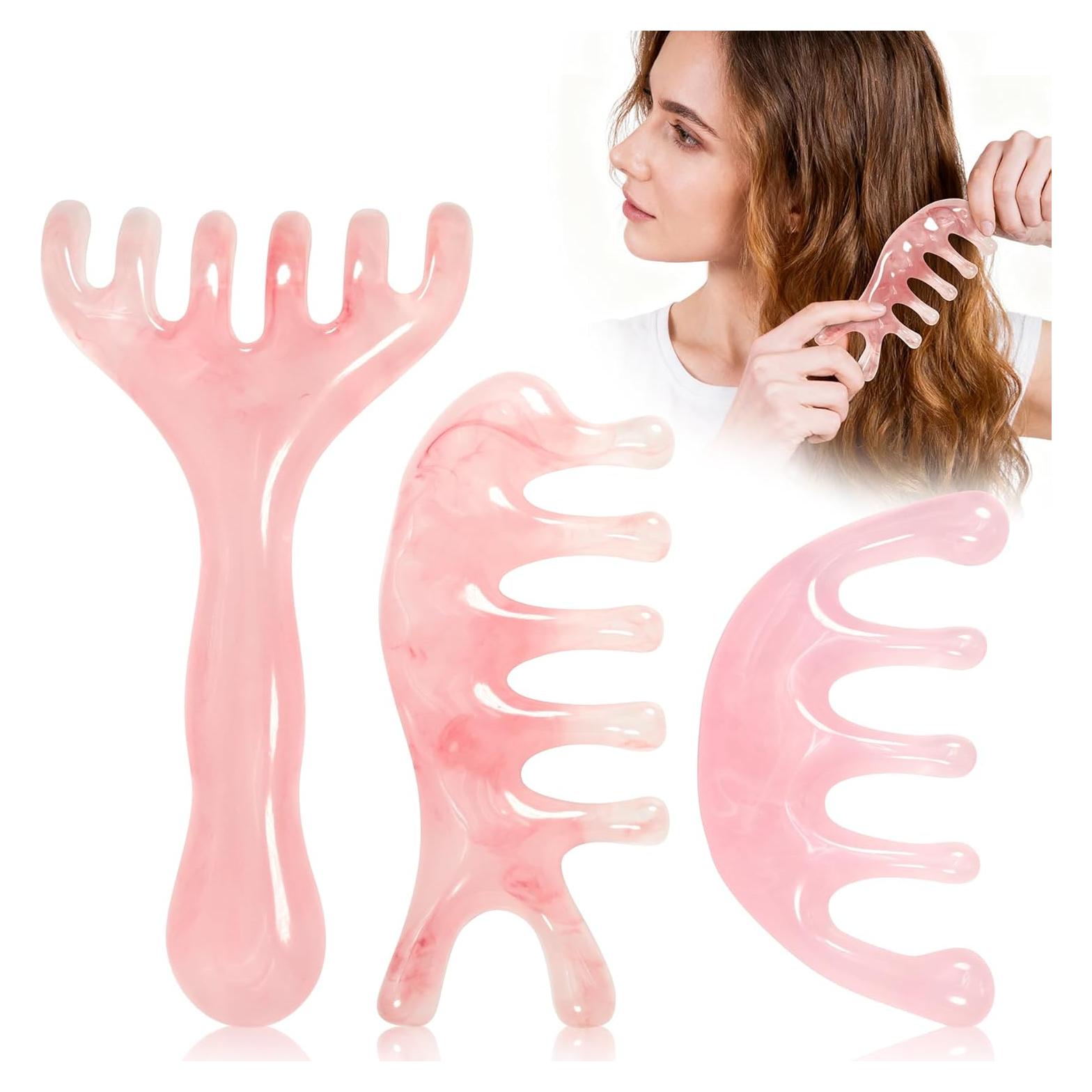 Juego de 3 Peines de Masaje Philbinden para Cuero Cabelludo