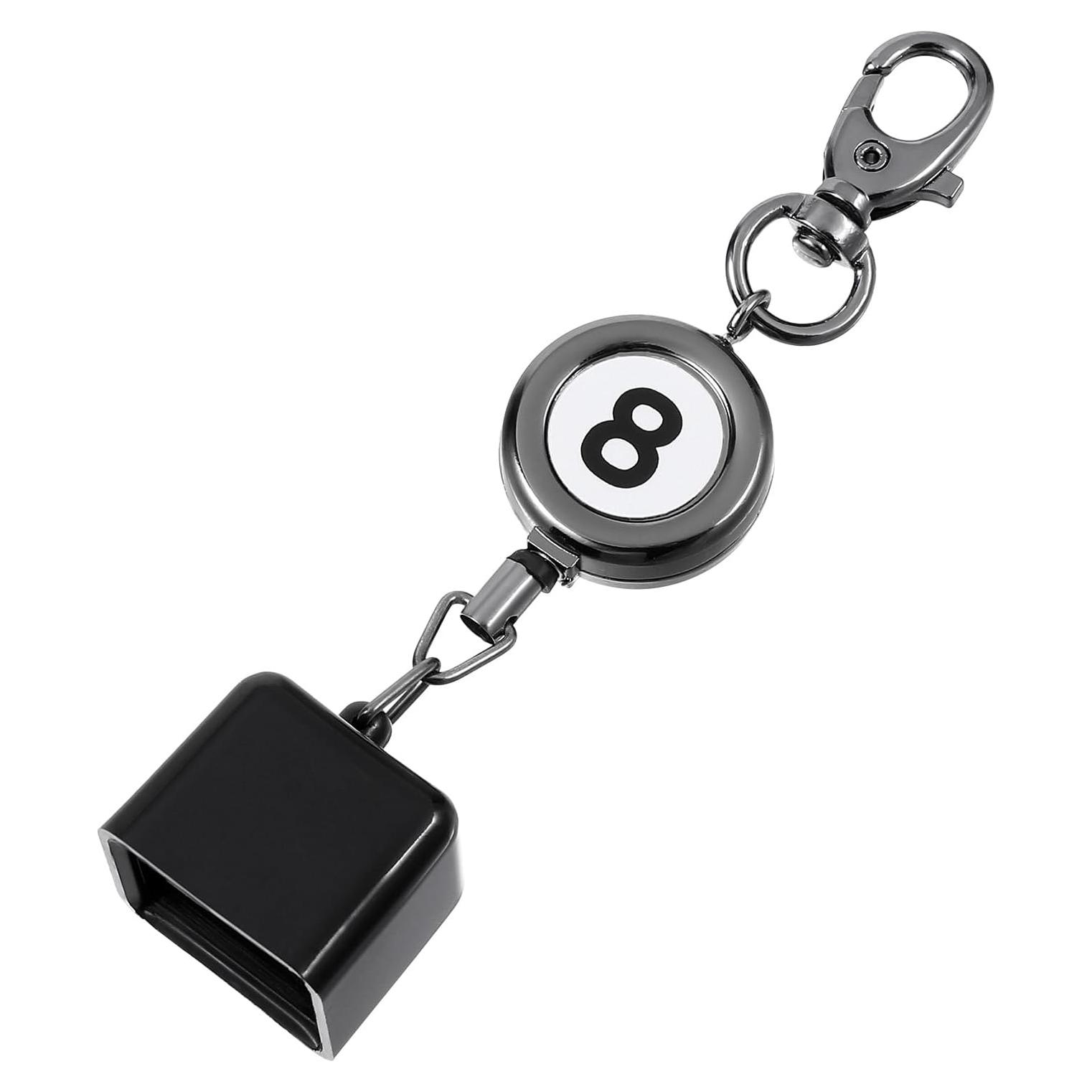 Soporte de Tiza de Billar FdcLixuvol Retráctil Negro