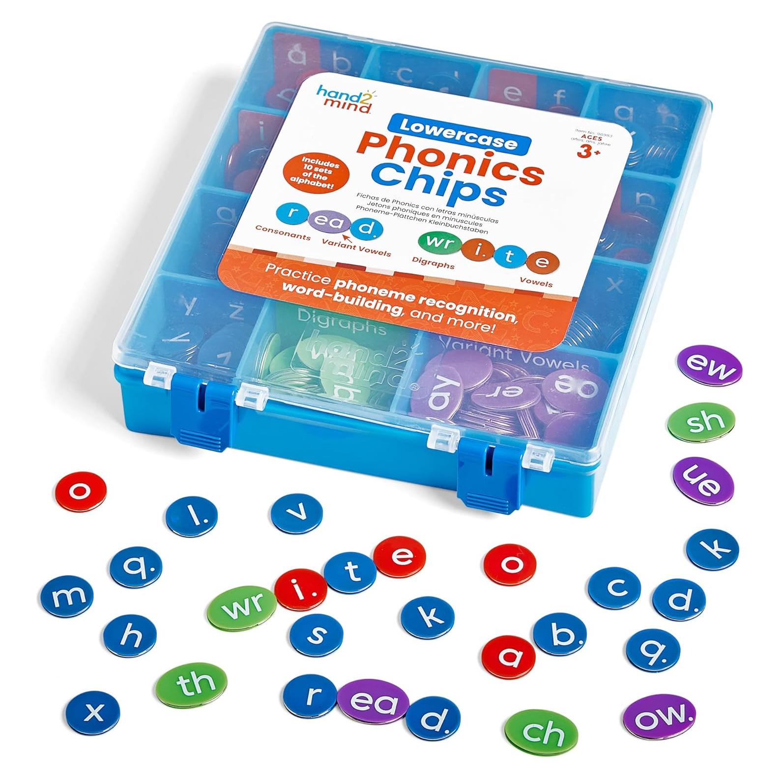 Chips de Fonética Hand2Mind - 346 Piezas Magnéticas