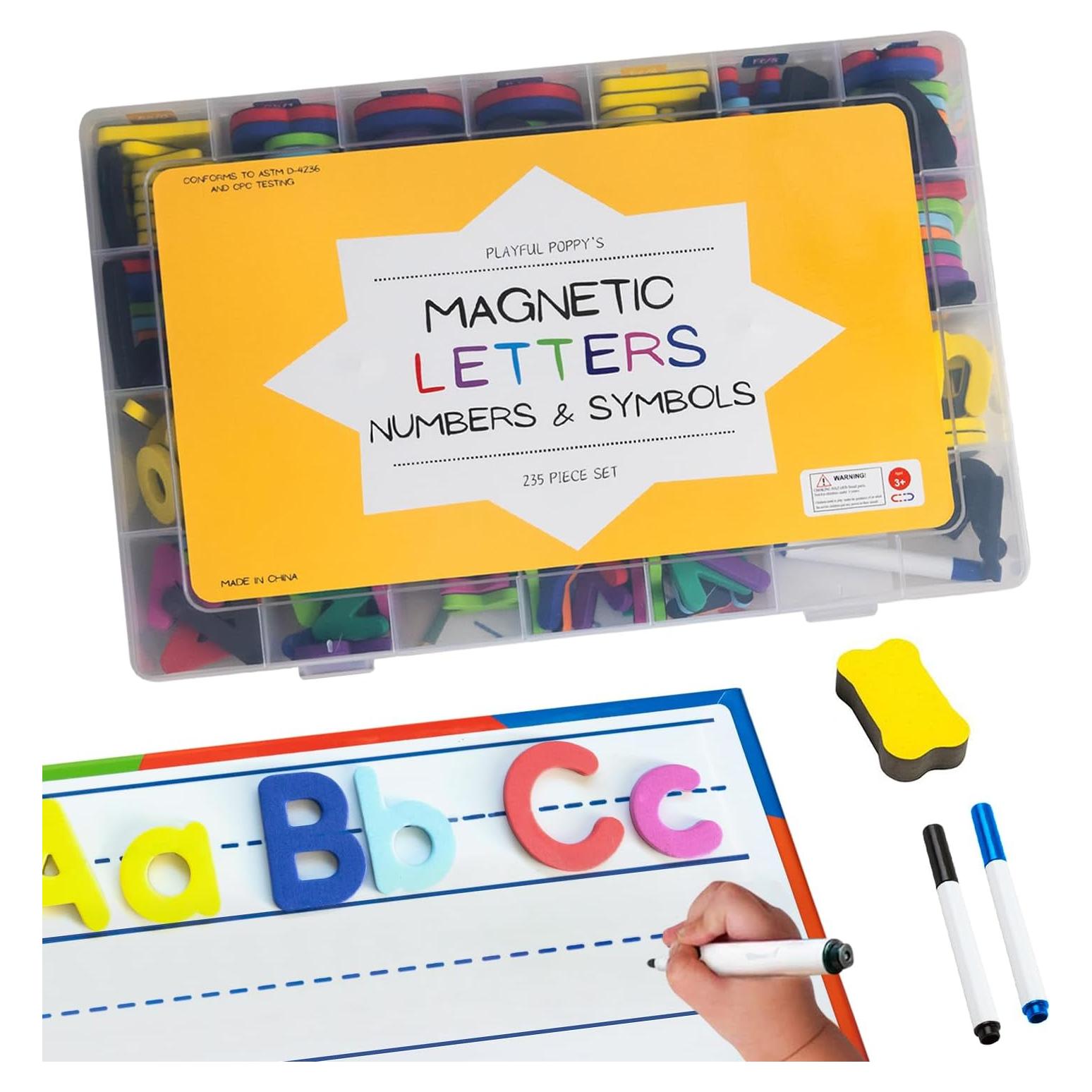 Juego de Letras Magnéticas Poppy Juguetón 235 Piezas Educativo