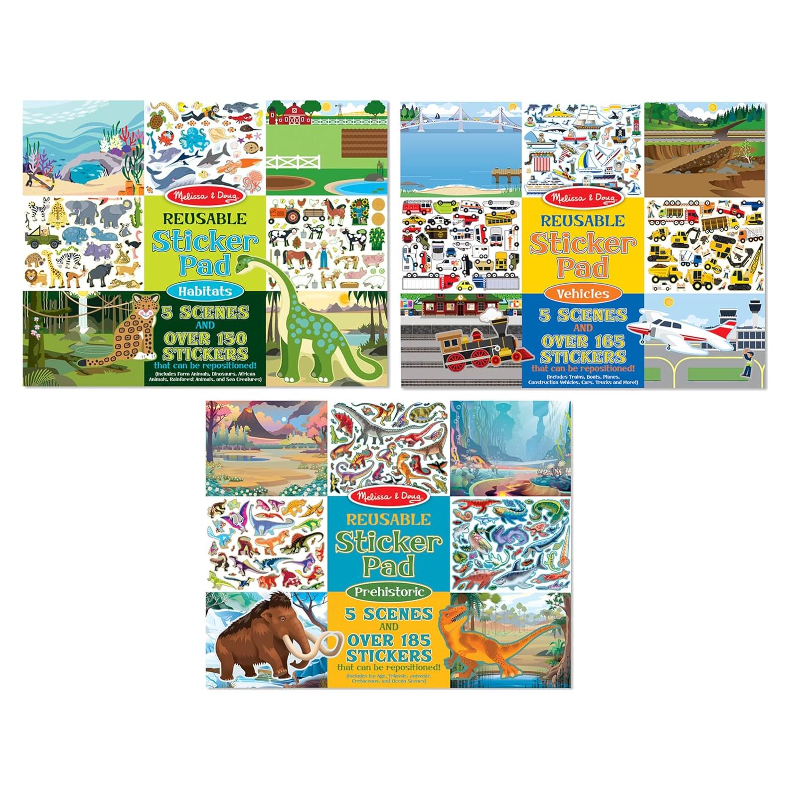 Conjunto de Almohadillas de Calcomanías Reutilizables Melissa & Doug