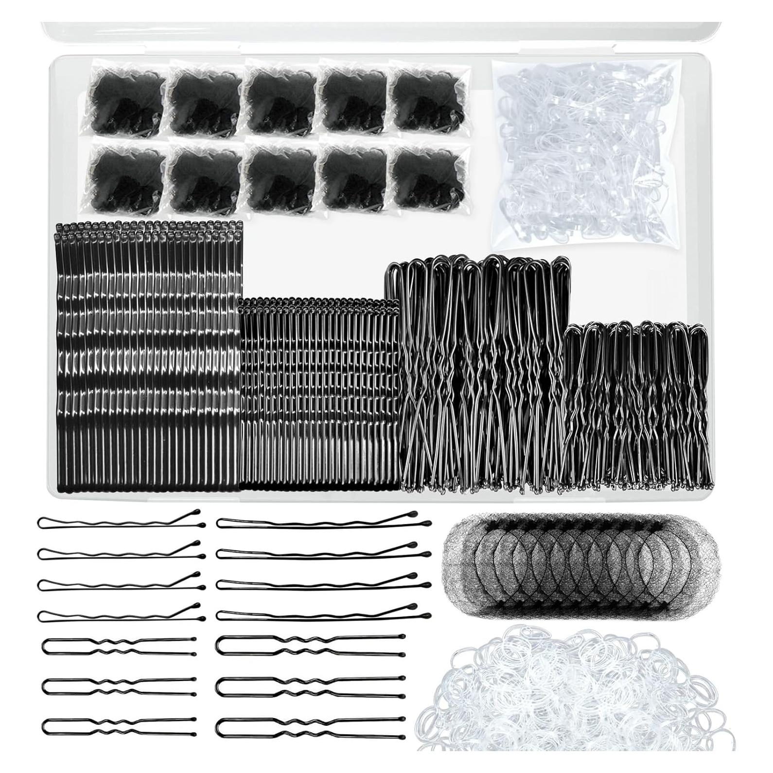 Kit de Pinzas para el Cabello YINGFENG Negras - 510 Piezas