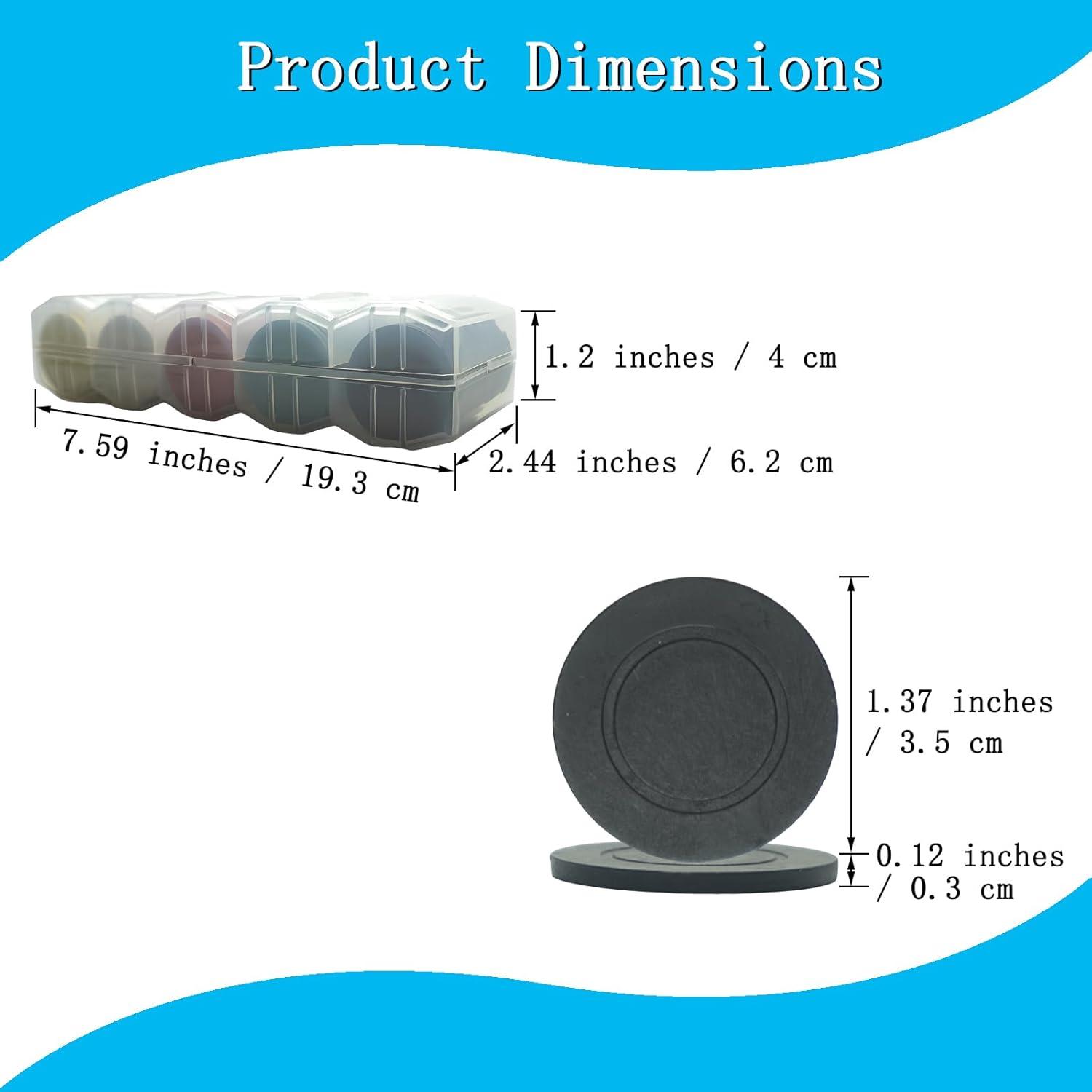 Set de 100 Fichas de Póker Coloridas Micreen con Caja