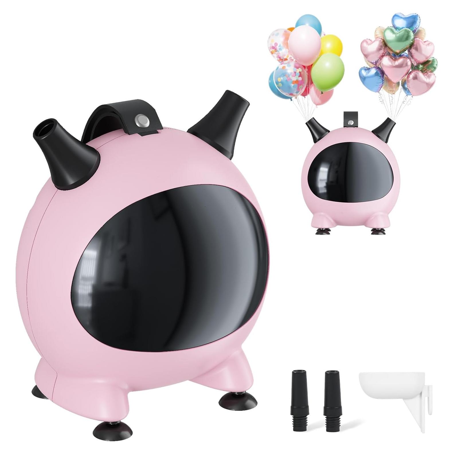 Bomba de aire eléctrica Togvu para globos 600W rosa