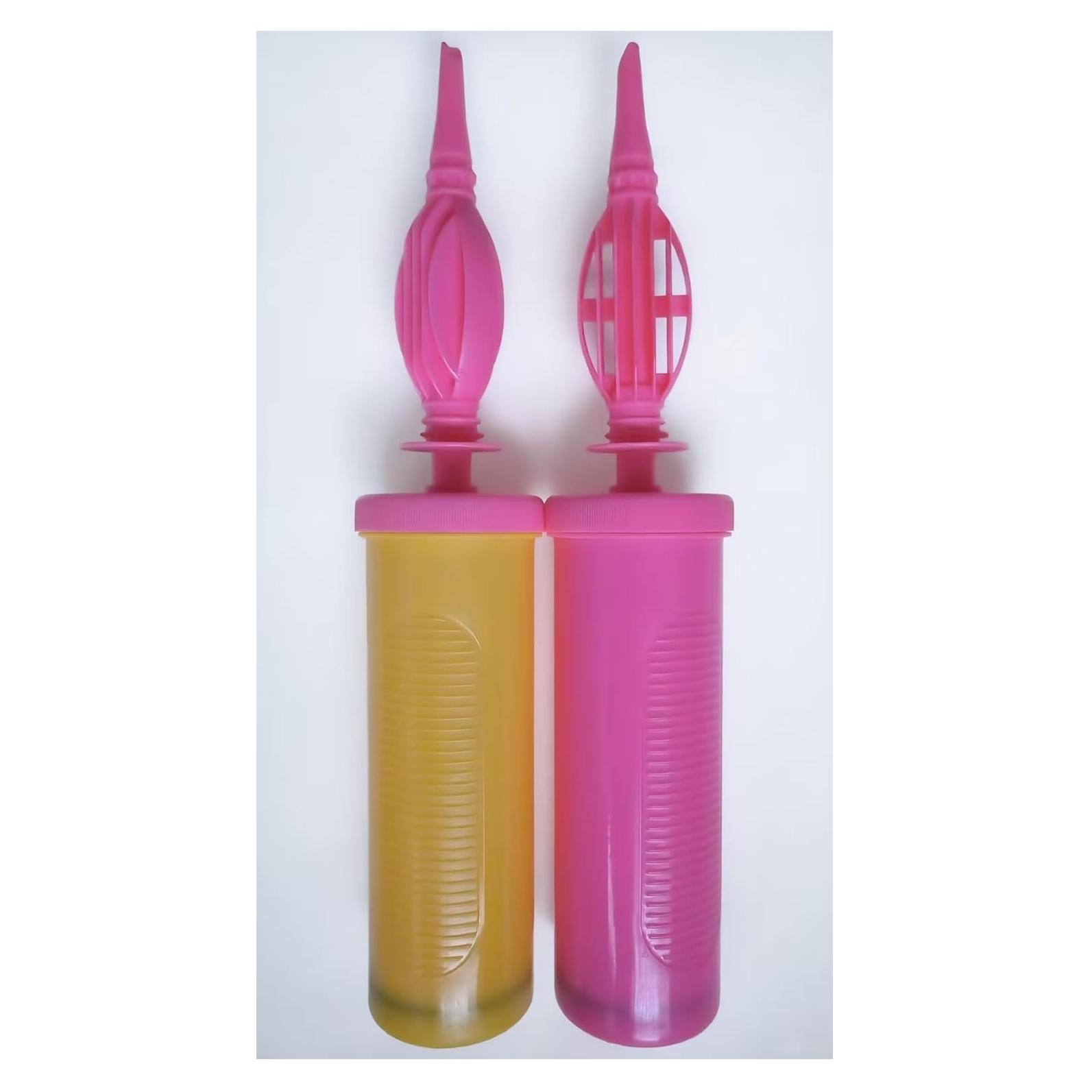 Bomba de Globo Manual Doble Acción Kerozoo 2 Piezas Multicolor