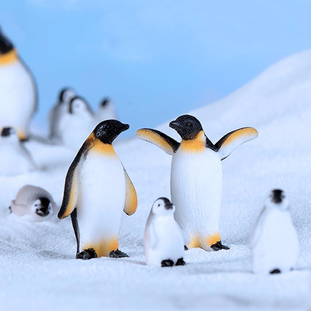 Juego de 14 Figuras Miniatura Osos Polares y Pingüinos Loutas