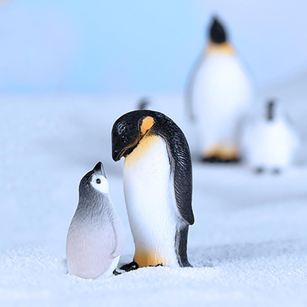 Juego de 14 Figuras Miniatura Osos Polares y Pingüinos Loutas
