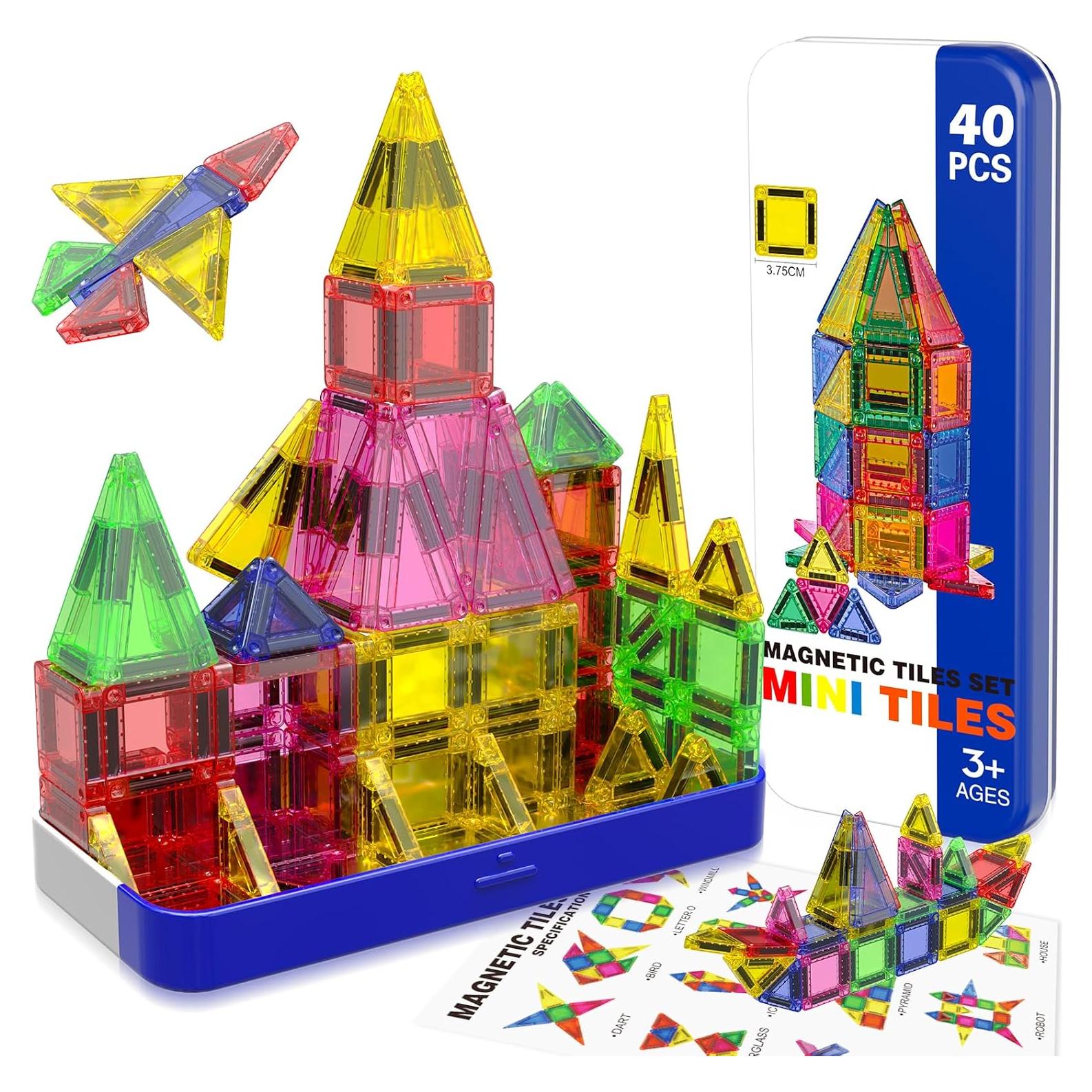 Mini Azulejos Magnéticos Magnetopia 40 Piezas Juguete STEM