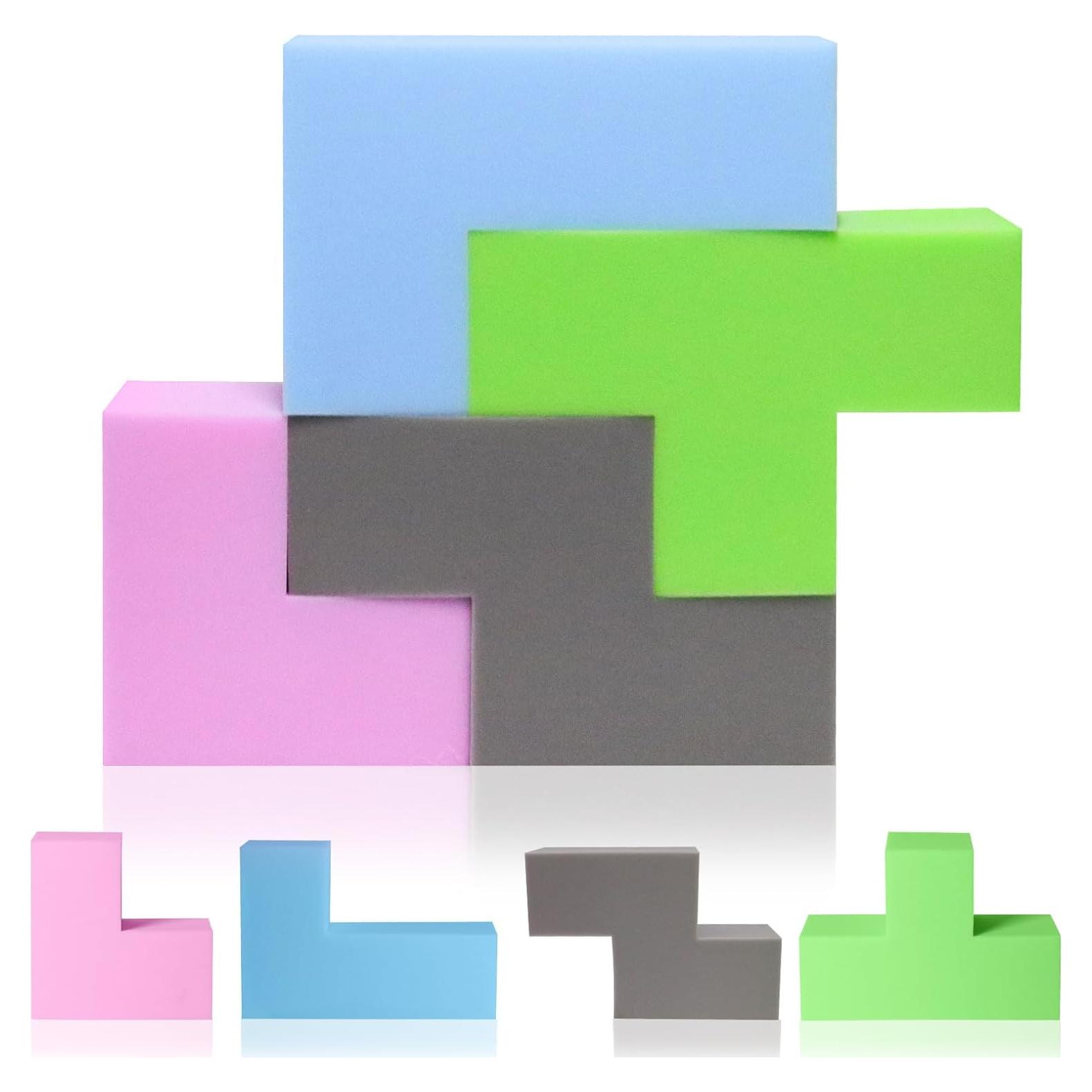 Bloques de Construcción de Espuma UHAPPYEE - 4 Piezas Geométricas