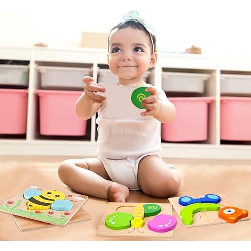 Rompecabezas de Madera SKYFIELD para Niños 1-3 Años