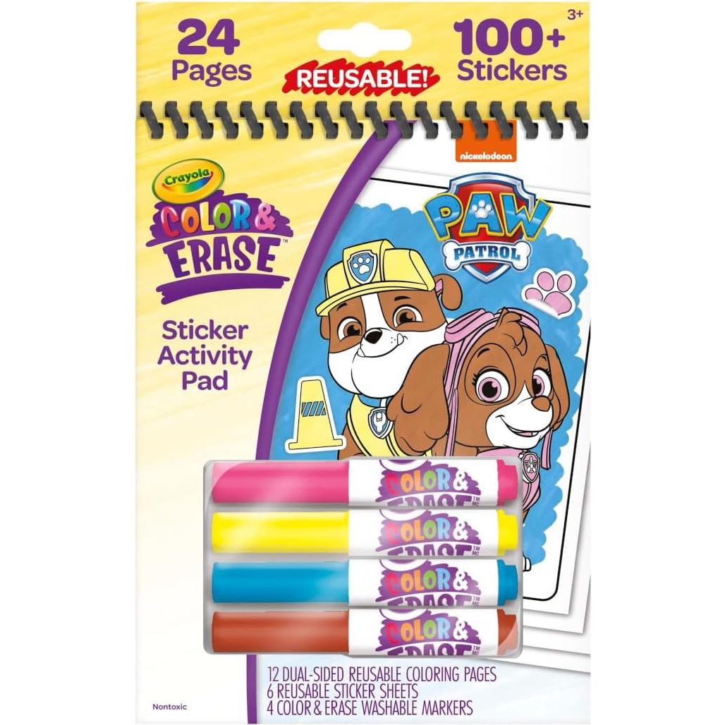 Bloc de Actividades Crayola PAW Patrol con Stickers Reutilizables