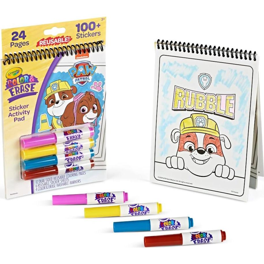 Bloc de Actividades Crayola PAW Patrol con Stickers Reutilizables