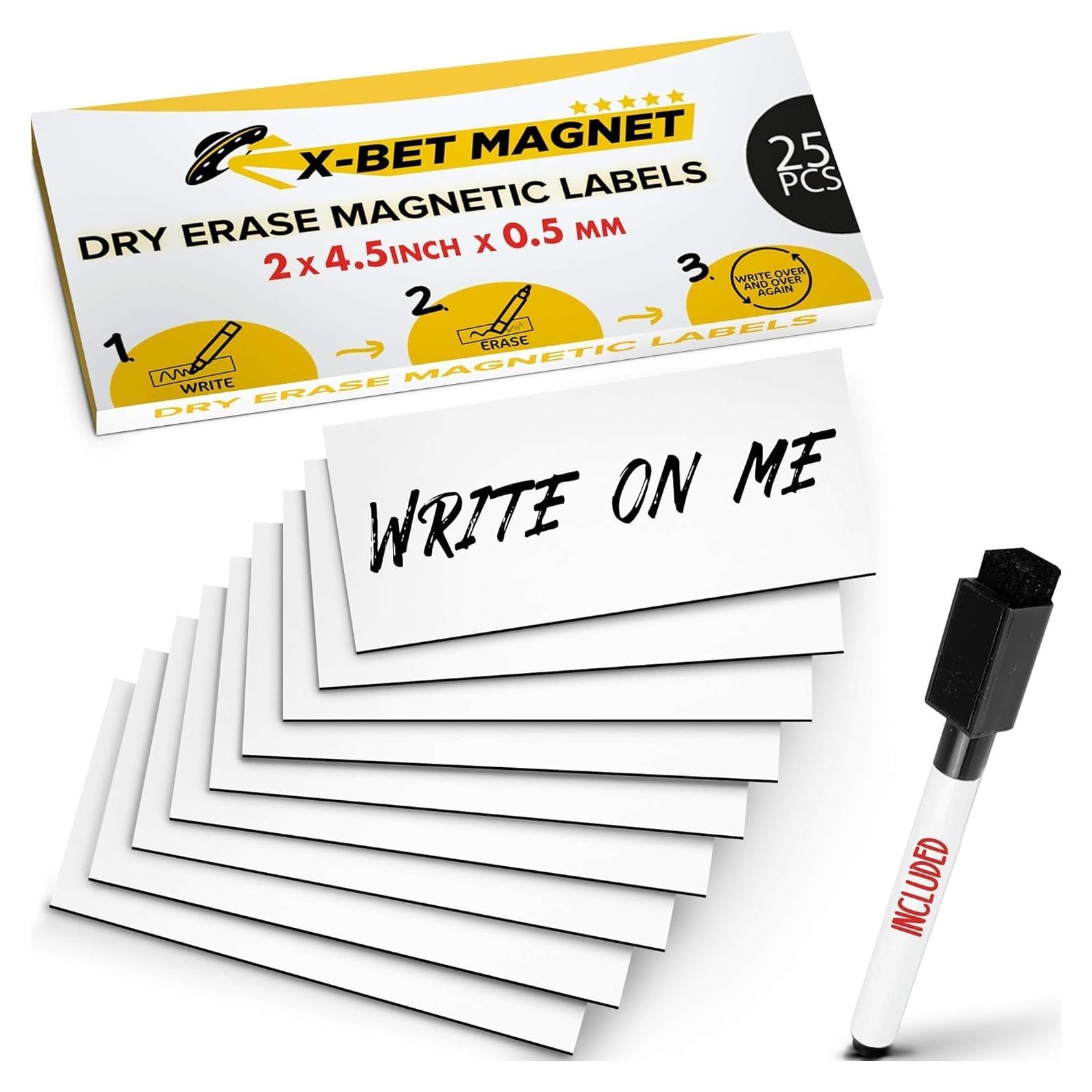 Etiquetas Magnéticas Borrado en Seco X-bet MAGNET 25 Pcs