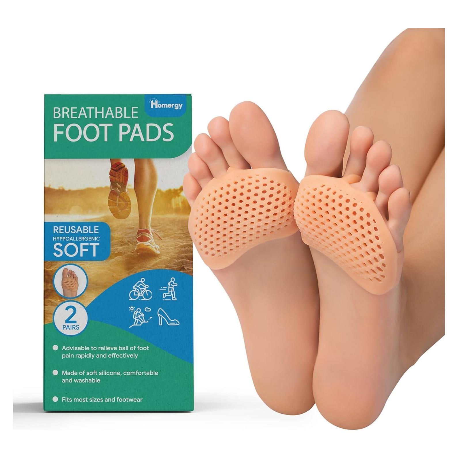 Almohadillas Metatarsales de Gel Homergy - 4 Piezas Transpirables