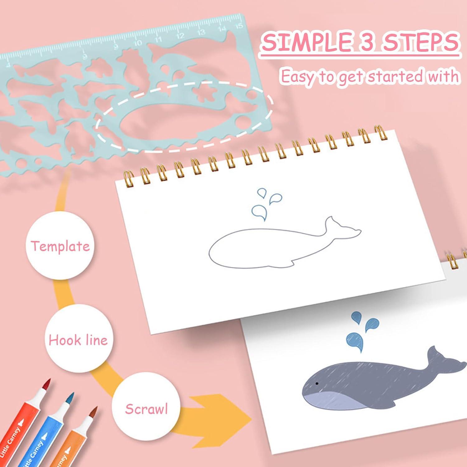 4 Reglas Multifuncionales ZQTSANKESL para Dibujo Creativo