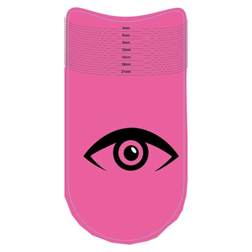 Regla de Pestañas Rosa Profesional Htppzjr - Medición Precisa