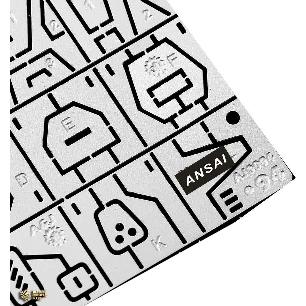 Regla de Grabado ANSAI AJ0094 para Modelismo 36 PCS