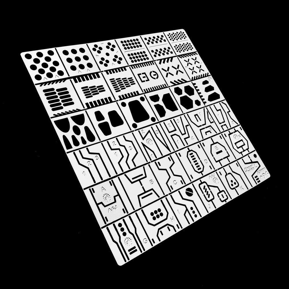 Regla de Grabado ANSAI AJ0094 para Modelismo 36 PCS