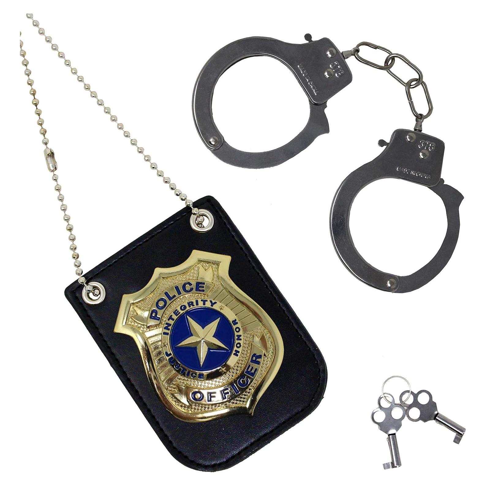Conjunto de Juguetes de Rol de Policía Joyin 3 Insignias y Espadas LED
