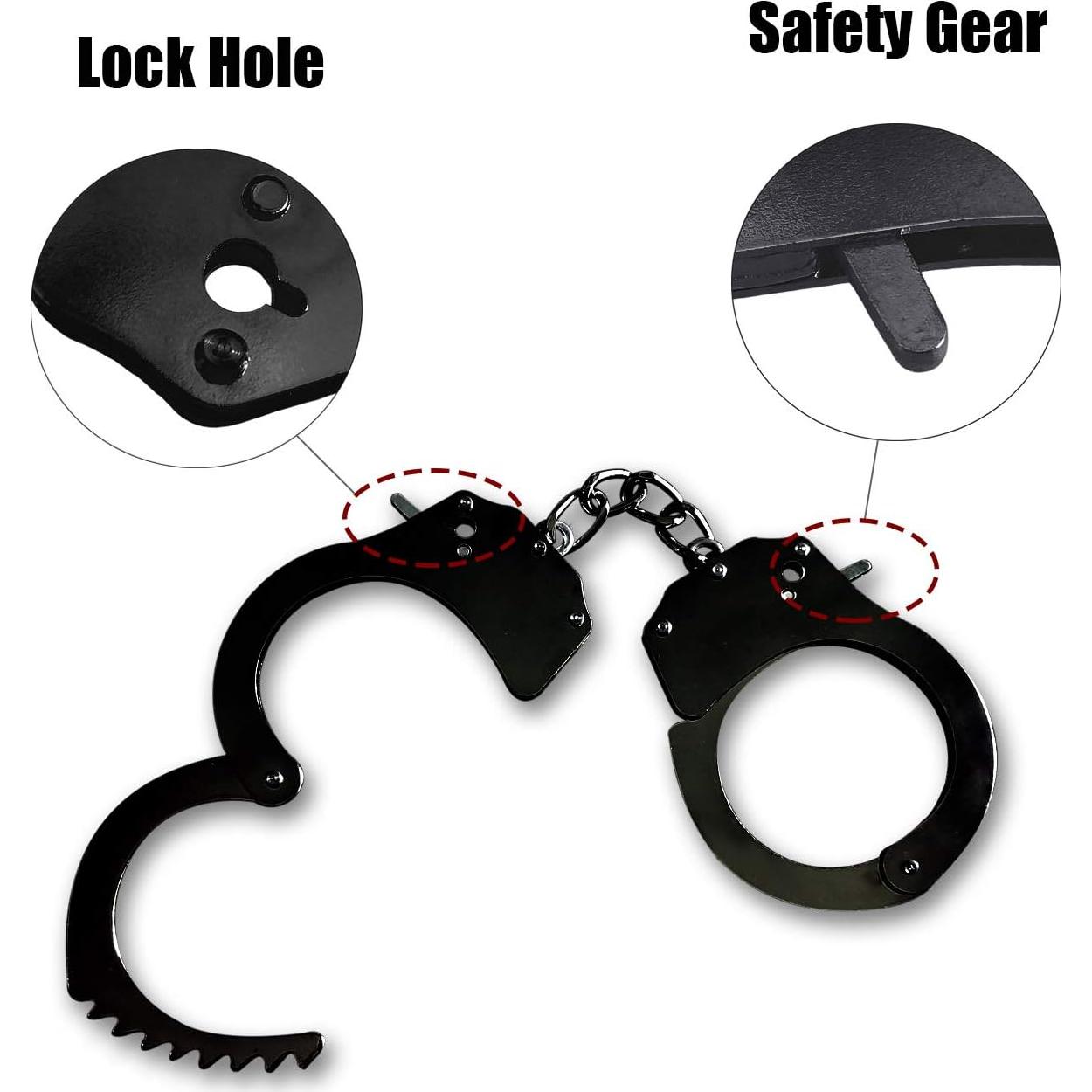 Esposas de Juguete Metalicas HOHAJIU para Niños Ajustables