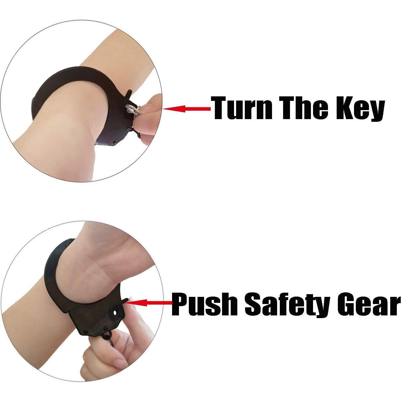 Esposas de Juguete Metalicas HOHAJIU para Niños Ajustables