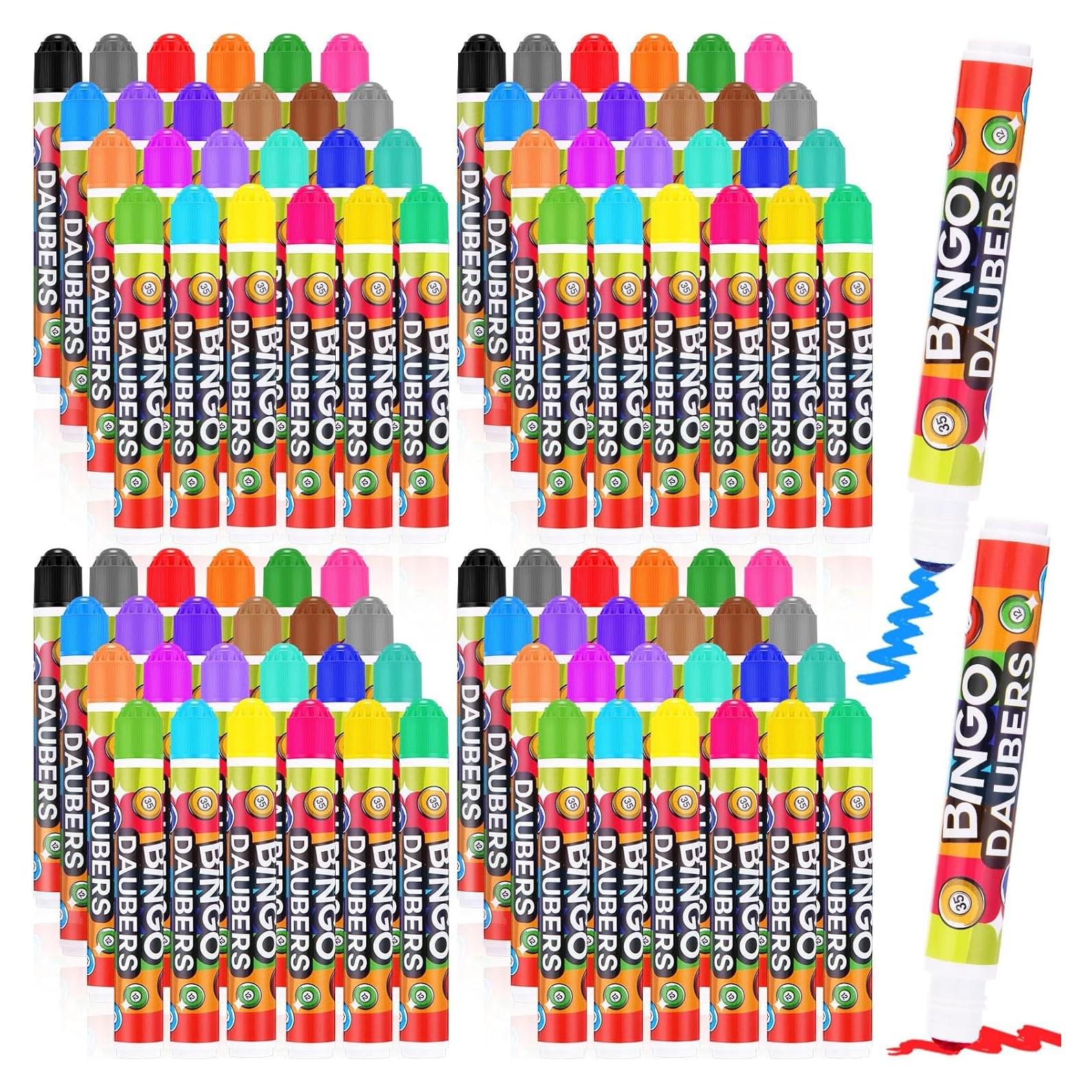 Set de 96 Marcadores de Bingo Crtiin 12.5 cm 24 Colores