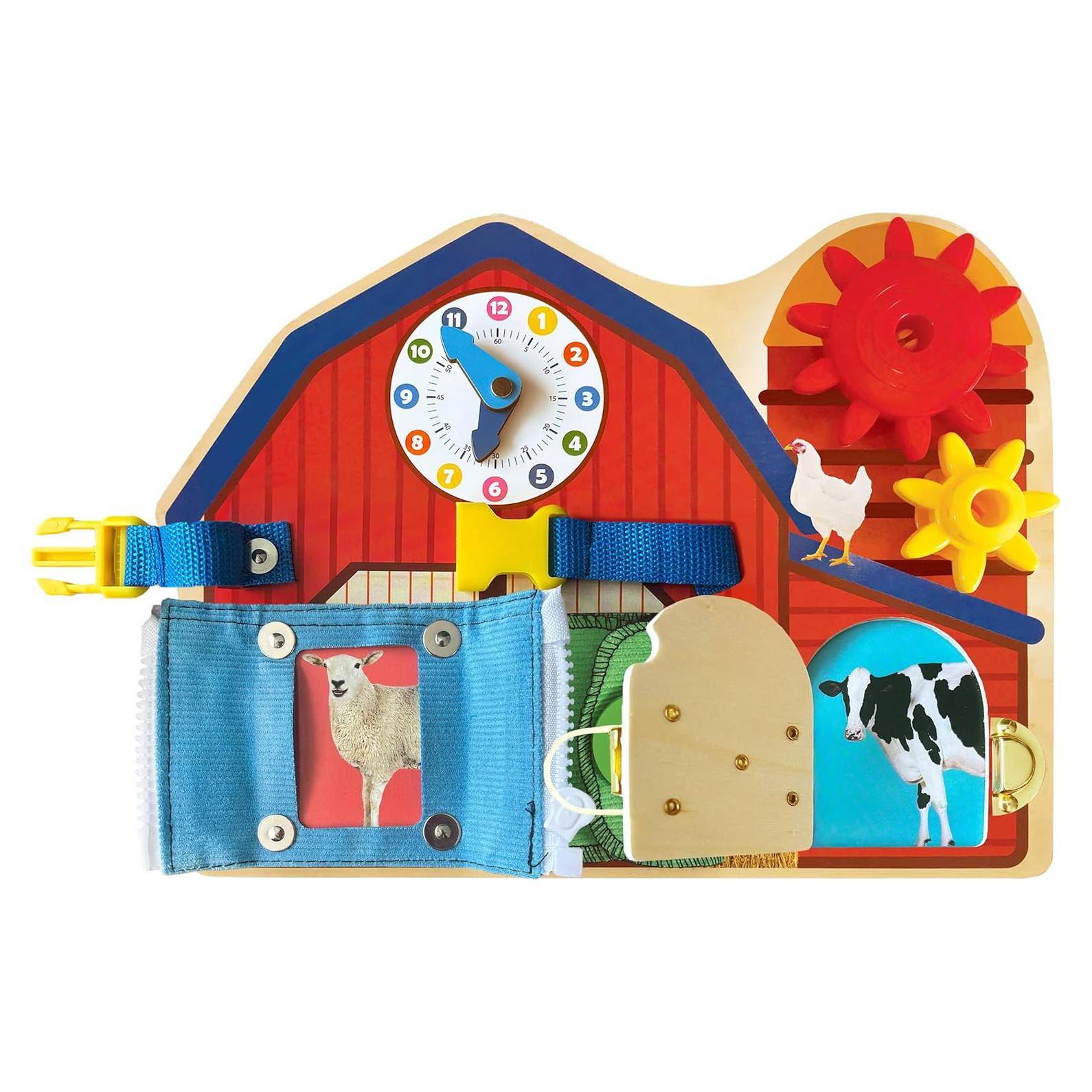 Tablero Ocupado de Madera Julian & Luca 31x23 cm para Niños