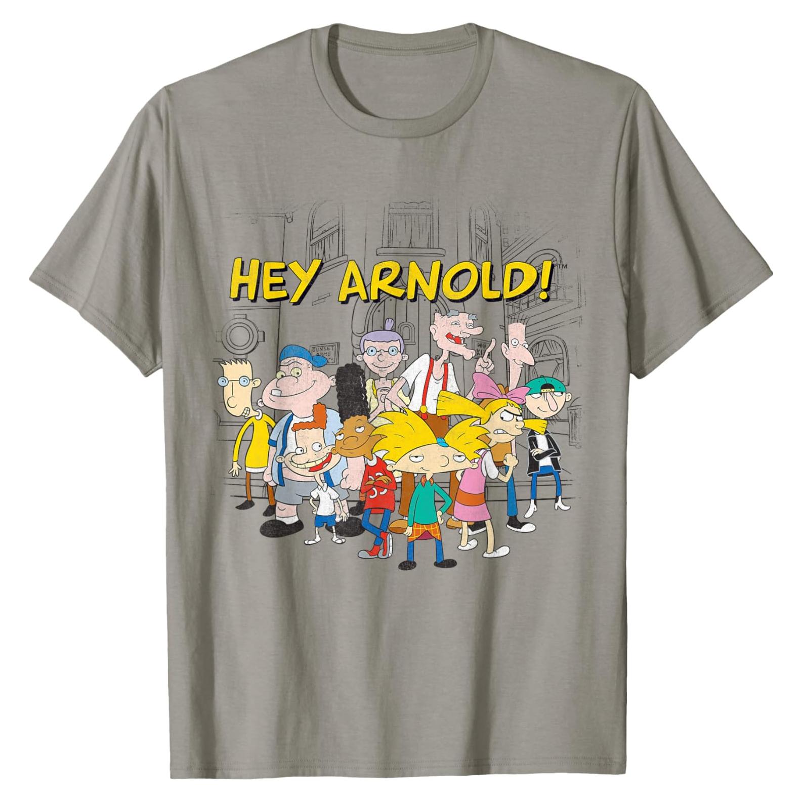 Camiseta oficial Nickelodeon Hey Arnold para hombres