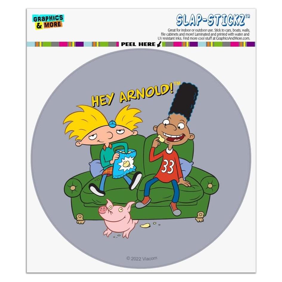Etiqueta de Parachoques Hey Arnold! Graphics & More 14cm