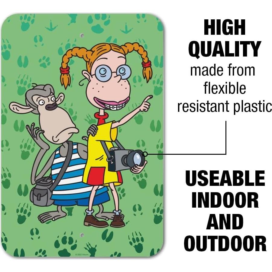 Letrero de Pared Los Thornberrys Eliza y Darwin 15.3x22.9cm