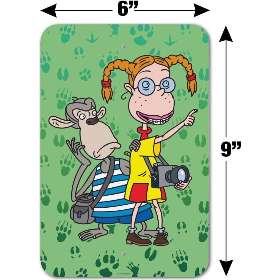 Letrero de Pared Los Thornberrys Eliza y Darwin 15.3x22.9cm