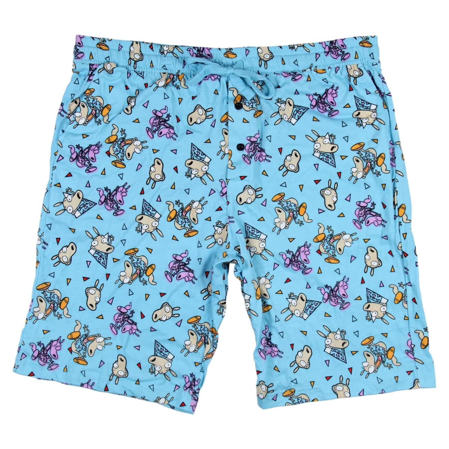 Pantalones Cortos de Dormir Bioworld Nickelodeon Rocko Azul