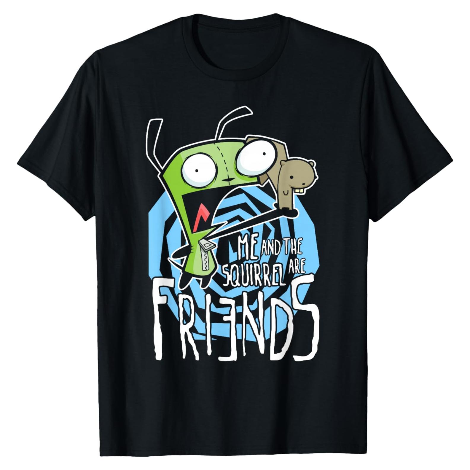 Camiseta gráfica Invader Zim G.I.R para hombres - 136g