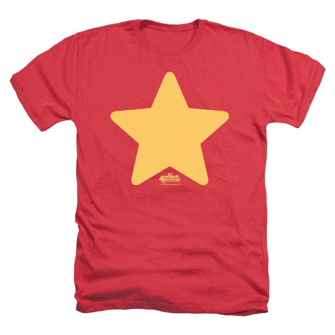 Camiseta Unisex Heather Steven Universe Popfunk - Mediana Roja