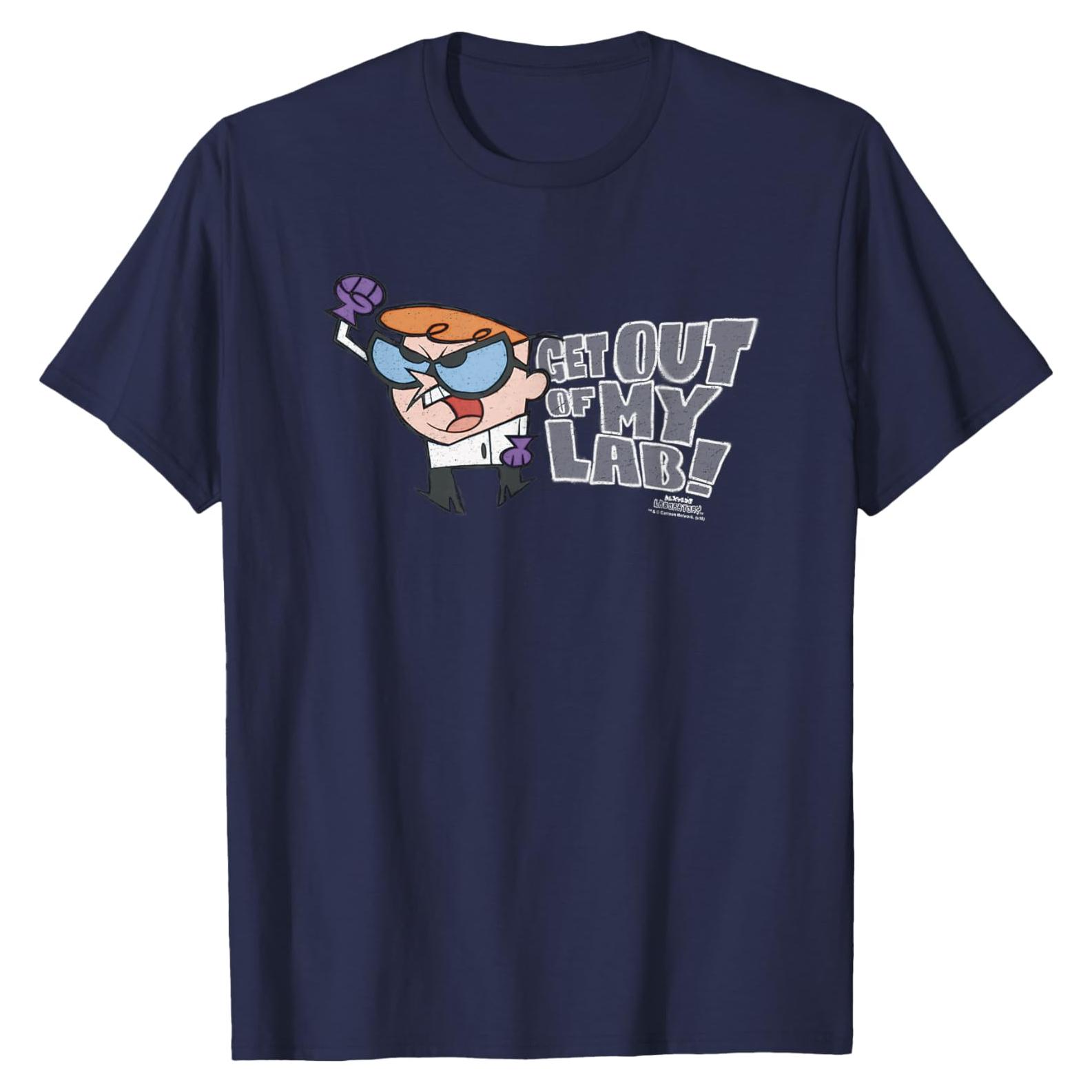 Camiseta Laboratorio de Dexter Cartoon Network 2XL Azul