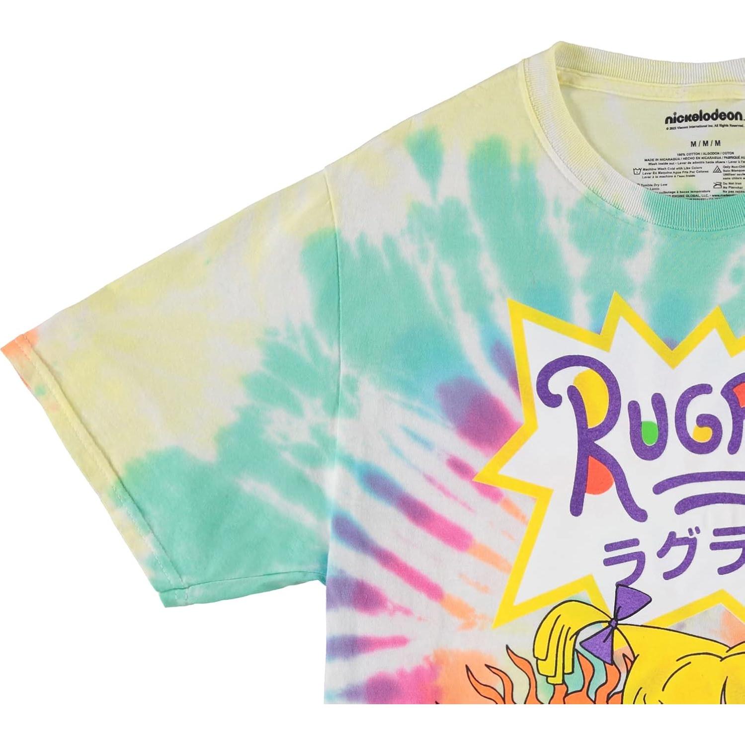 Camiseta Nickelodeon Hombres 90s Rugrats Reptar Arcoíris