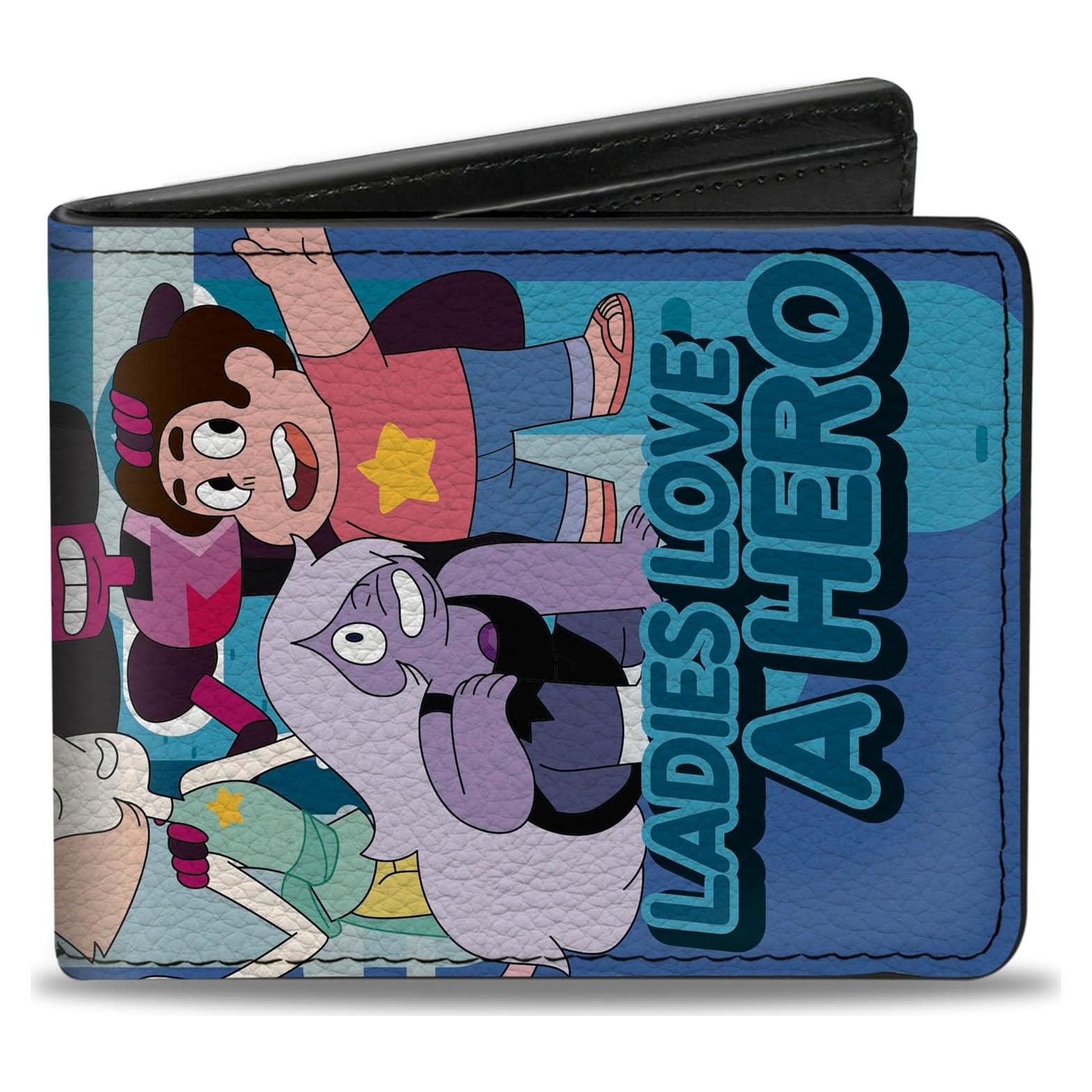 Cartera Bifold Buckle-Down de Cuero Vegano para Mujeres - Steven Universe