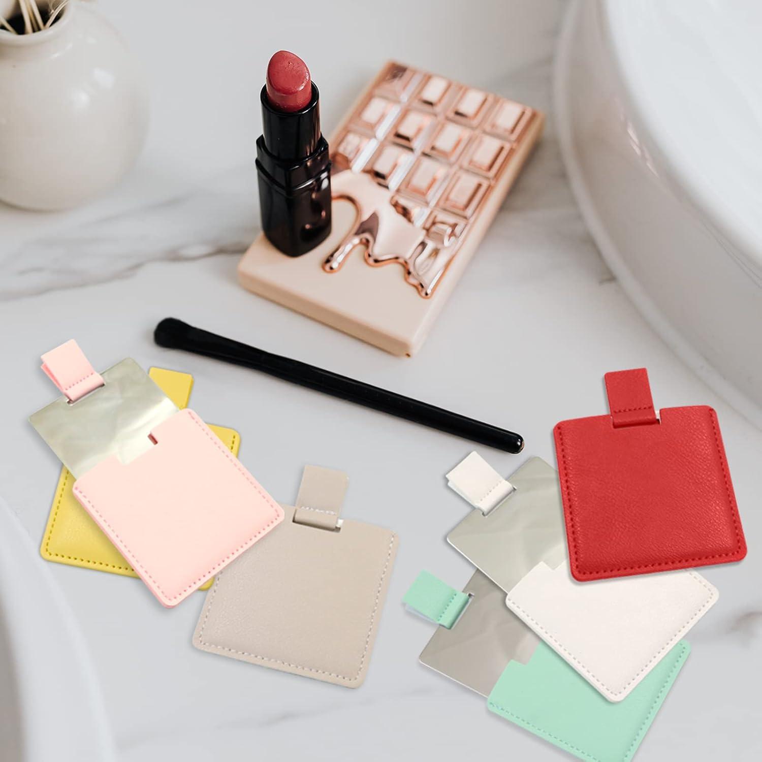 Espejo Compacto Irrompible Huakaile 2 Pcs Acero Inoxidable