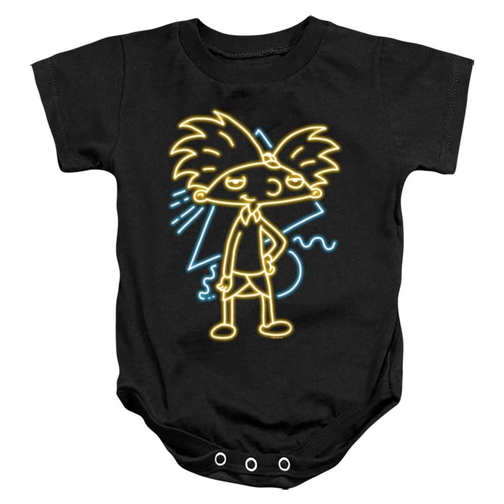 Body de Bebé Unisex Hey Arnold Neon 6 Meses Algodón