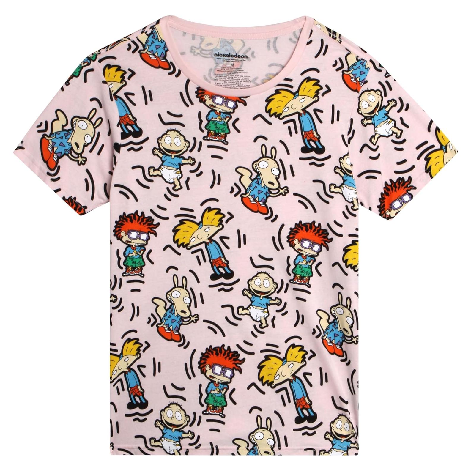 Camiseta Gráfica Unisex Nickelodeon Rugrats Cuello Redondo S-XL