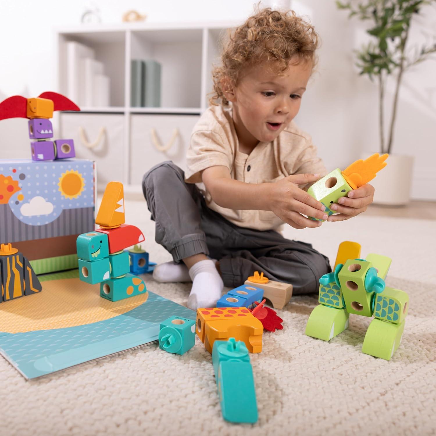 Bloques de Construcción Dinosaurios Melissa & Doug 69 Pcs