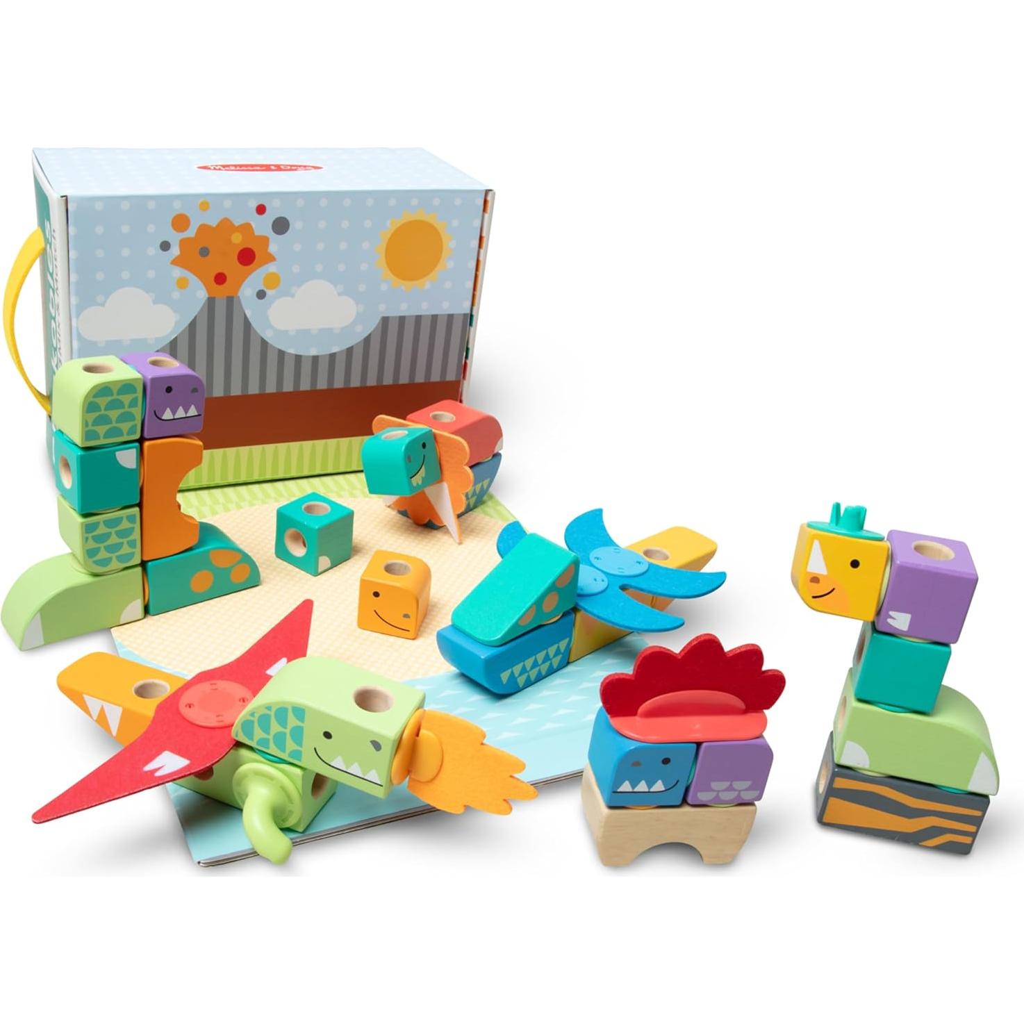 Bloques de Construcción Dinosaurios Melissa & Doug 69 Pcs