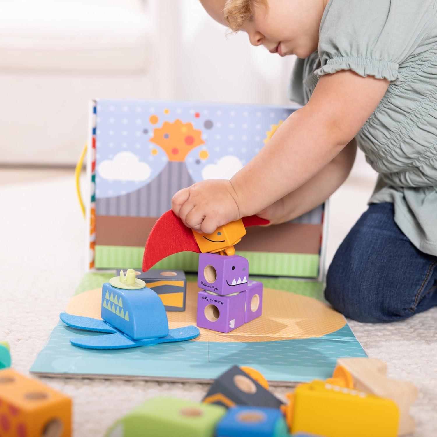 Bloques de Construcción Dinosaurios Melissa & Doug 69 Pcs