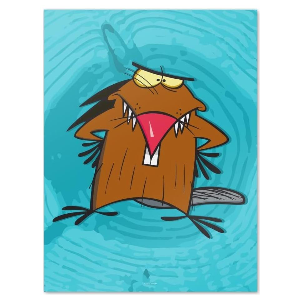 Cartel de Pared Angry Beavers 60.96x45.72 cm Papel Premium