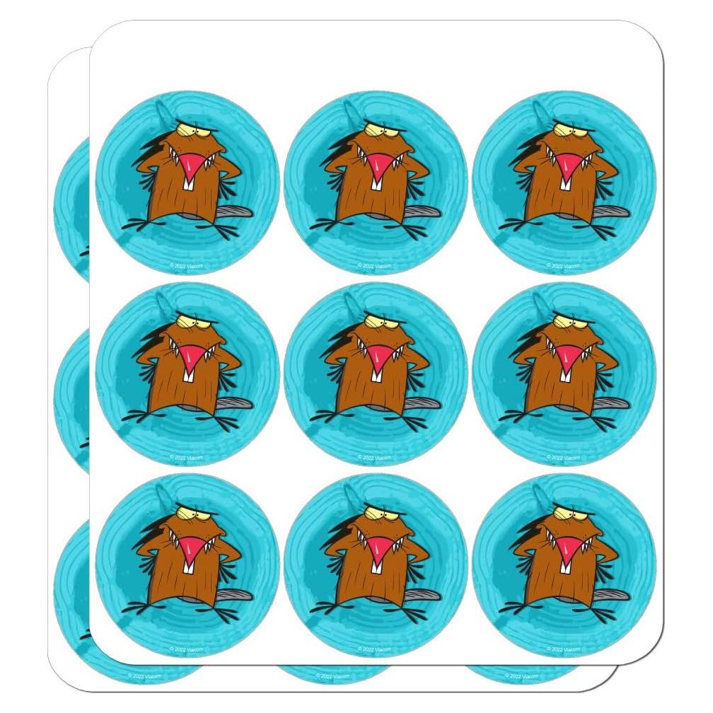 Calendario Planificador Stickers Angry Beavers 18 Piezas