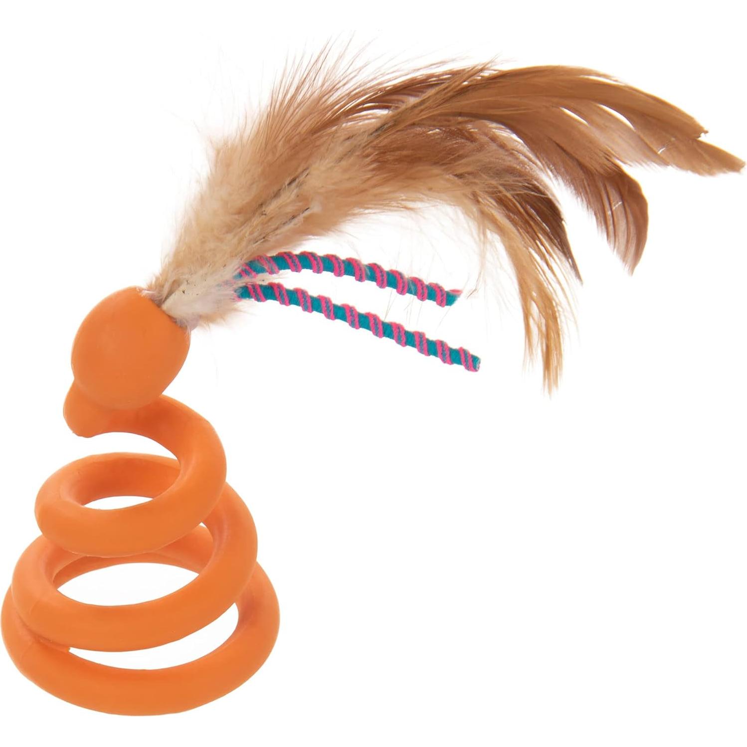 Juguete para Gato Petlinks Batty Boing Suave con Plumas