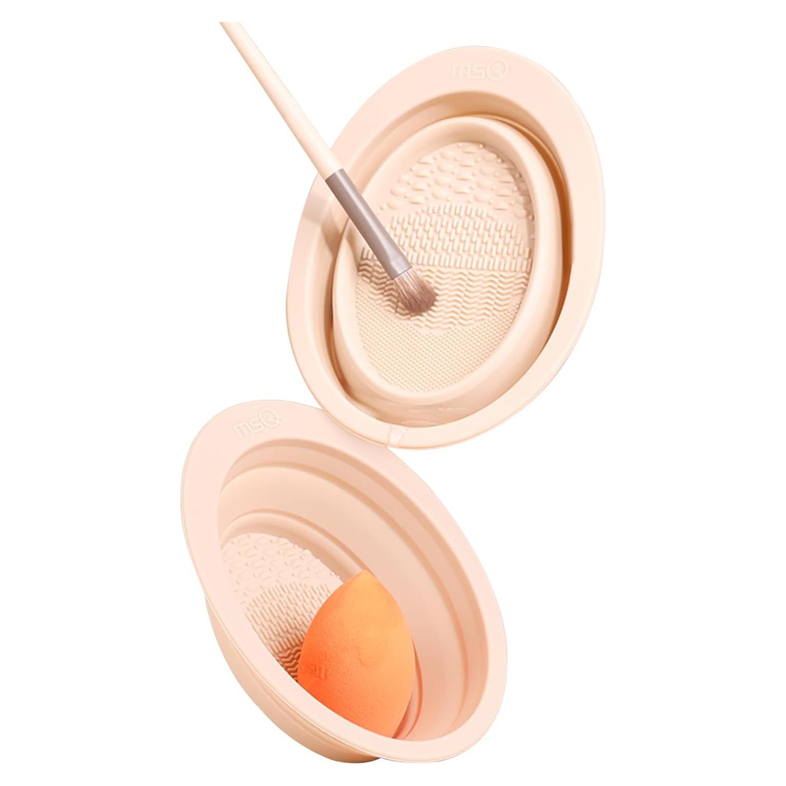 Cuenco Limpiador Plegable de Brochas MSQ - Silicona Premium