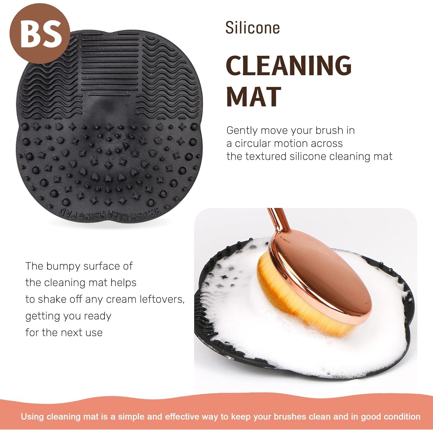 Juego de Brochas de Protector Solar BABYSHEEP Oro Rosa - 2 Piezas