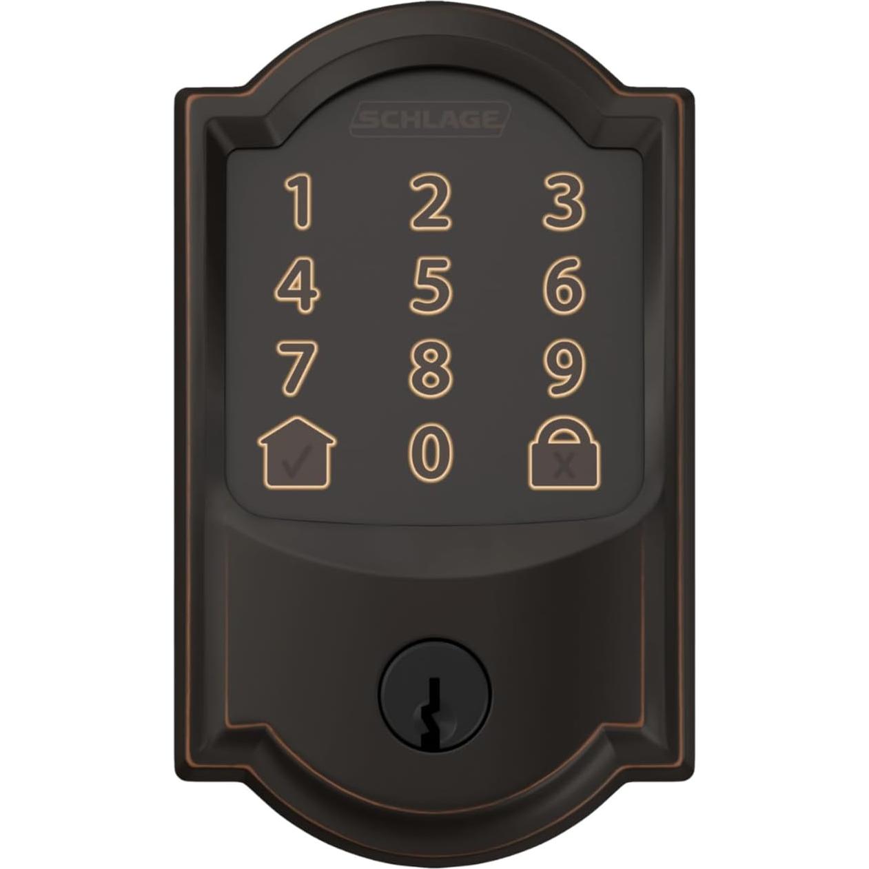 Cerrojo Inteligente Schlage Encode WiFi Camelot Bronce