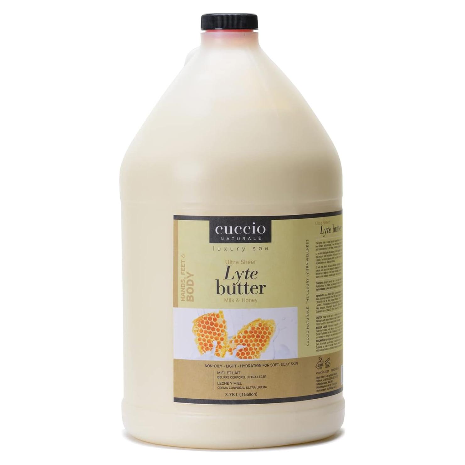Manteca Corporal Cuccio Naturale Lyte 3.78L Leche y Miel